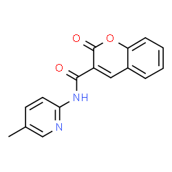 ChemSpider 2D Image | N-(5-Methyl-2-pyridinyl)-2-oxo-2H-chromene-3-carboxamide | C16H12N2O3