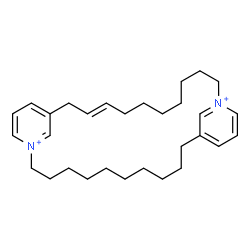 ChemSpider 2D Image | (9E)-1,16-Diazoniatricyclo[25.3.1.1~12,16~]dotriaconta-1(31),9,12(32),13,15,27,29-heptaene | C30H46N2