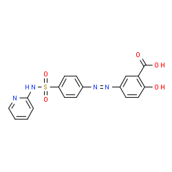 ChemSpider 2D Image | sulfasalazine | C18H14N4O5S