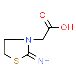 ChemSpider 2D Image | (2-Iminothiazolidin-3-yl)acetic acid | C5H8N2O2S