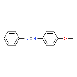 ChemSpider 2D Image | 1-(4-Methoxyphenyl)-2-phenyldiazene | C13H12N2O