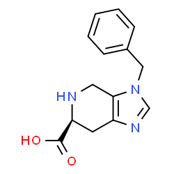 ChemSpider 2D Image | (S)-3-benzyl-4,5,6,7-tetrahydro-3H-imidazo[4,5-c]pyridine-6-carboxylic acid | C14H15N3O2