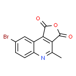 ChemSpider 2D Image | 8-Bromo-4-methylfuro[3,4-c]quinoline-1,3-dione | C12H6BrNO3