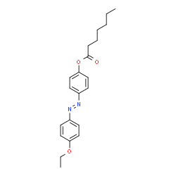 ChemSpider 2D Image | 4-[(E)-(4-Ethoxyphenyl)diazenyl]phenyl heptanoate | C21H26N2O3