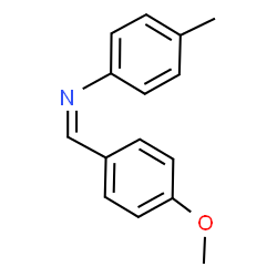ChemSpider 2D Image | (Z)-1-(4-Methoxyphenyl)-N-(4-methylphenyl)methanimine | C15H15NO