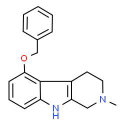 ChemSpider 2D Image | 5-(Benzyloxy)-2-methyl-2,3,4,9-tetrahydro-1H-beta-carboline | C19H20N2O