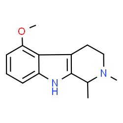ChemSpider 2D Image | 5-Methoxy-1,2-dimethyl-2,3,4,9-tetrahydro-1H-beta-carboline | C14H18N2O