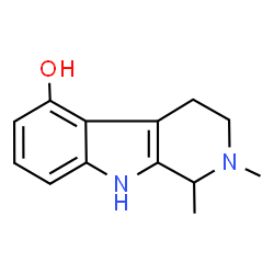 ChemSpider 2D Image | 1,2-Dimethyl-2,3,4,9-tetrahydro-1H-beta-carbolin-5-ol | C13H16N2O