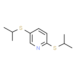 ChemSpider 2D Image | 2,5-Bis(isopropylsulfanyl)pyridine | C11H17NS2