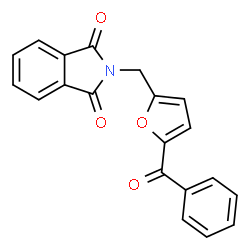 ChemSpider 2D Image | 2-[(5-Benzoyl-2-furyl)methyl]-1H-isoindole-1,3(2H)-dione | C20H13NO4