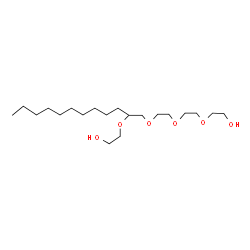 ChemSpider 2D Image | 4-Decyl-3,6,9,12-tetraoxatetradecane-1,14-diol | C20H42O6