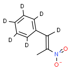 ChemSpider 2D Image | [(1E)-2-Nitro(1-~2~H)-1-propen-1-yl](~2~H_5_)benzene | C9H3D6NO2