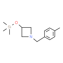 ChemSpider 2D Image | 1-(4-Methylbenzyl)-3-[(trimethylsilyl)oxy]azetidine | C14H23NOSi