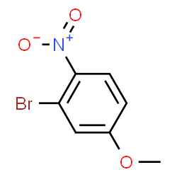 ChemSpider 2D Image | 2-Bromo-4-methoxy-1-nitrobenzene | C7H6BrNO3