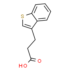ChemSpider 2D Image | 3-(1-Benzothiophen-3-yl)propanoic acid | C11H10O2S