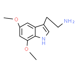 ChemSpider 2D Image | 5,7-Dimethoxy-1H-indole-3-ethanamine | C12H16N2O2