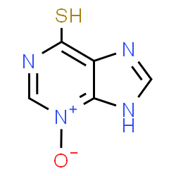 ChemSpider 2D Image | 9H-Purine-6-thiol 3-oxide | C5H4N4OS