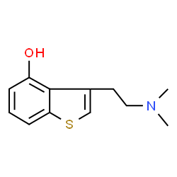 ChemSpider 2D Image | 3-[2-(Dimethylamino)ethyl]-1-benzothiophene-4-ol | C12H15NOS