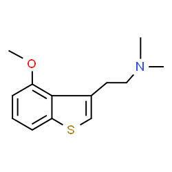 ChemSpider 2D Image | 2-(4-Methoxy-1-benzothiophen-3-yl)-N,N-dimethylethanamine | C13H17NOS