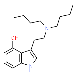 ChemSpider 2D Image | 3-[2-(Dibutylamino)ethyl]-1H-indol-4-ol | C18H28N2O
