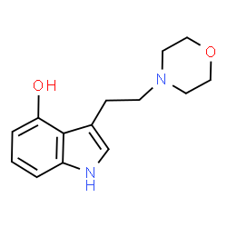 ChemSpider 2D Image | 3-[2-(4-Morpholinyl)ethyl]-1H-indol-4-ol | C14H18N2O2