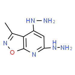 ChemSpider 2D Image | 4-Hydrazino-6-hydrazono-3-methyl-6,7-dihydro[1,2]oxazolo[5,4-b]pyridine | C7H10N6O