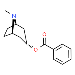 ChemSpider 2D Image | (1R,5R)-8-Methyl-8-azabicyclo[3.2.1]oct-3-yl benzoate | C15H19NO2