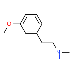 ChemSpider 2D Image | 3-Methoxy-N-methylbenzeneethanamine | C10H15NO