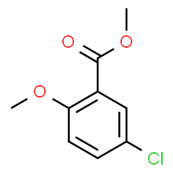 ChemSpider 2D Image | Methyl 5-chloro-2-methoxybenzoate | C9H9ClO3