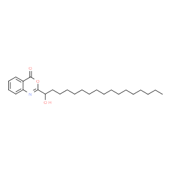 ChemSpider 2D Image | 2-(1-Hydroxyheptadecyl)-4H-3,1-benzoxazin-4-one | C25H39NO3