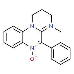 ChemSpider 2D Image | 4-Methyl-5-phenyl-2,3-dihydro-1H-pyrimido[1,2-a]quinoxalin-4-ium 6-oxide | C18H18N3O