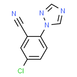 ChemSpider 2D Image | 5-Chloro-2-(1H-1,2,4-triazol-1-yl)benzonitrile | C9H5ClN4