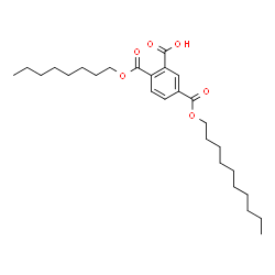 ChemSpider 2D Image | 5-[(Decyloxy)carbonyl]-2-[(octyloxy)carbonyl]benzoic acid | C27H42O6