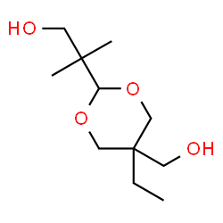 ChemSpider 2D Image | 5-Ethyl-5-(hydroxymethyl)-Î²,Î²-dimethyl-1,3-dioxane-2-ethanol | C11H22O4