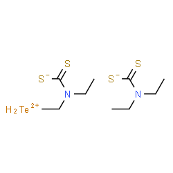 ChemSpider 2D Image | TELLURIUM DIETHYLDITHIOCARBAMATE | C10H24N2S4Te