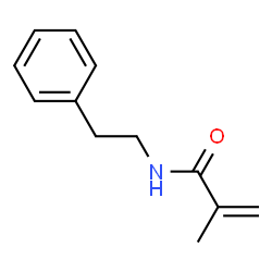 ChemSpider 2D Image | 2-Methyl-N-(2-phenylethyl)acrylamide | C12H15NO