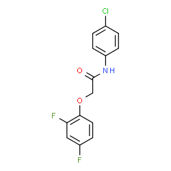 ChemSpider 2D Image | N-(4-Chlorophenyl)-2-(2,4-difluorophenoxy)acetamide | C14H10ClF2NO2