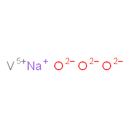 ChemSpider 2D Image | sodium; oxygen(-2) anion; vanadium(+5) cation | NaO3V