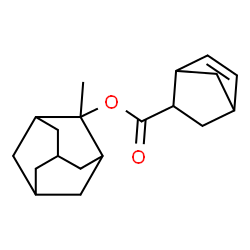 ChemSpider 2D Image | 2-Methyladamantan-2-yl bicyclo[2.2.1]hept-5-ene-2-carboxylate | C19H26O2