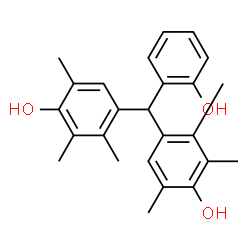 ChemSpider 2D Image | 4,4'-[(2-Hydroxyphenyl)methylene]bis(2,3,6-trimethylphenol) | C25H28O3