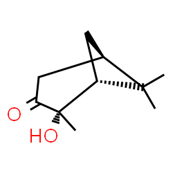 ChemSpider 2D Image | (1R,2S,5R)-2-Hydroxy-2,6,6-trimethylbicyclo[3.1.1]heptan-3-one | C10H16O2