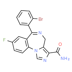 ChemSpider 2D Image | Imidazenil | C18H12BrFN4O