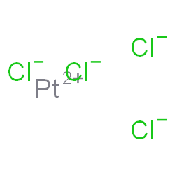 ChemSpider 2D Image | platinum(+2) cation tetrachloride | Cl4Pt