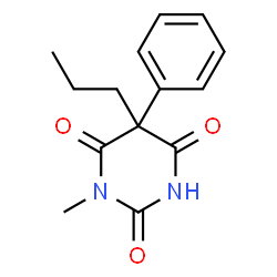 ChemSpider 2D Image | 1-Methyl-5-phenyl-5-propyl-2,4,6(1H,3H,5H)-pyrimidinetrione | C14H16N2O3