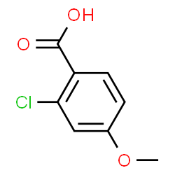 ChemSpider 2D Image | 2-chloro-4-methoxybenzoic acid | C8H7ClO3