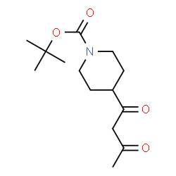 ChemSpider 2D Image | tert-butyl 4-(3-oxobutanoyl)piperidine-1-carboxylate | C14H23NO4
