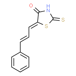 ChemSpider 2D Image | Rhodanine, 5-cinnamylidene- | C12H9NOS2
