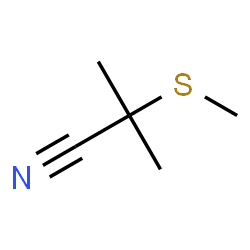 ChemSpider 2D Image | 2-methyl-2-(methylthio)propanenitrile | C5H9NS
