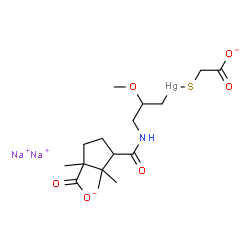 ChemSpider 2D Image | mercaptomerin | C16H25HgNNa2O6S