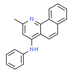 ChemSpider 2D Image | 2-Methyl-N-phenylbenzo[h]quinolin-4-amine | C20H16N2